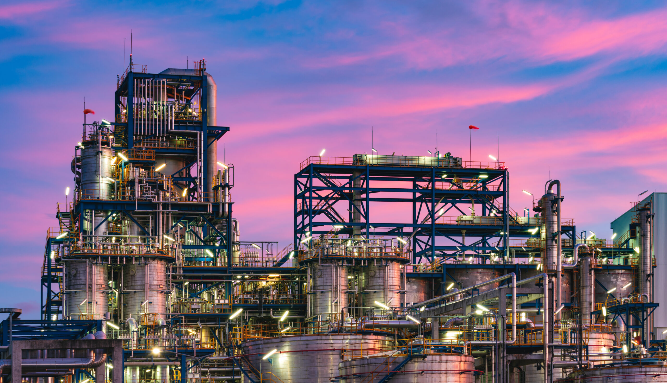 industrial at twilight